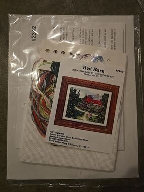 The Red Barn Counted Cross Stitch Kit Number 2342